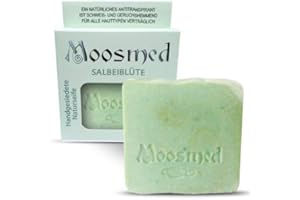 ‎MOOSMED Moosmed Salbeiblüte Naturseife - vegane Bio-Seife handgefertigt in Deutschland