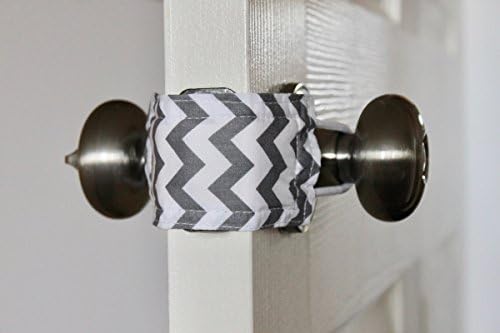 Latchy Catchy | Never Hear A Door Slam Again (Door Silencer/Jammer/Cushion) (3 Pack, Grey Chevron)