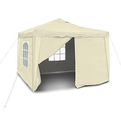 JOM 127098 Barnum de jardin, pliable, 3 x 3 m, beige