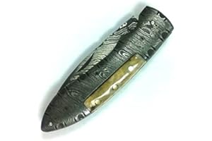 PERKIN Outstanding - Handcrafted All Damascus Pocket Knife - Legal to Carry