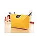 Domire Women Dumpling Shape Nylon Waterproof Zipper Cosmetic Makeup Bag Handbag ,Yellow