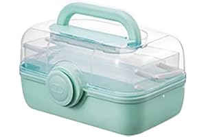 Veciado Caja de Kit de Costura para Adultos Principiantes Kits de Costura Accesorios Caja de Costura para el Hogar Kit de ReparacióN de Costura Caja de Compartimentos S