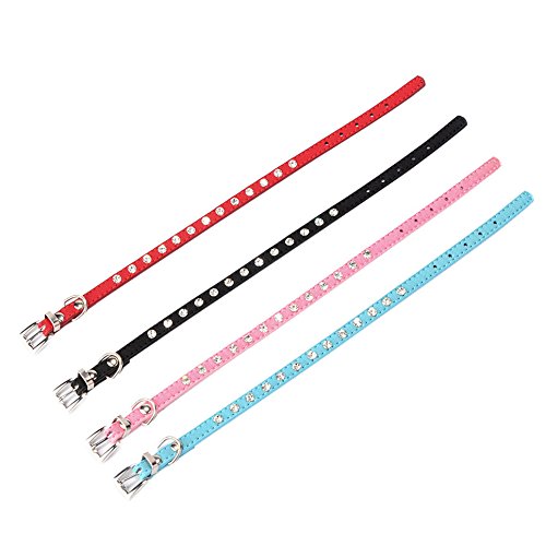 Awhao-Cute-Adjustable-Rhinestone-Bling-Dog-Puppy-Pet-Collars-Necklace-4-Colours-XXS-XS