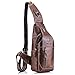 Produktbild Rindleder Sling Rucksack Schleuder Tasche Herren, Novatech Brusttasche Umhängetasche Schultertasche, Umhängetasche, Brusttasche, Rucksack