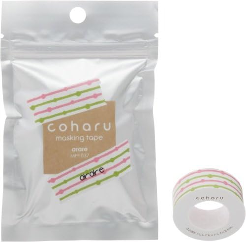 COHARU Thermal Paper Masking Tape, Cubic Rice Cracker