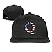 Produktbild Zcfhike Justierbarer Baseball-Mütze-Hysteresen-Hut Baseballmütze Fernlastfahrer-Hut - Q Anon der Buchstabe Q mit amerikanischer Flagge Fashion32
