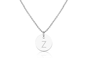 GD GOOD.DESIGNS EST. 2015 Good.Designs Collier à Pendentif avec Lettre gravée pour Femme, argenté