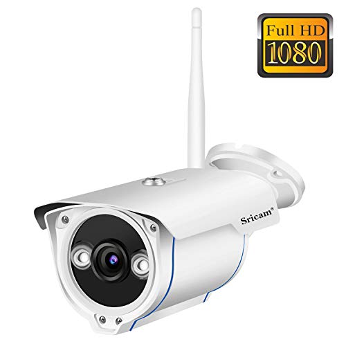 Sricam SP007 Telecamera di Videosorveglianza Wireless, Bianco, 16,5 x 7,2 x 8,3 cm