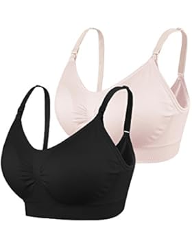 KUCI® Schwangerschafts BH nathloser gefütterter Push-up Still-BH ohne Bügel