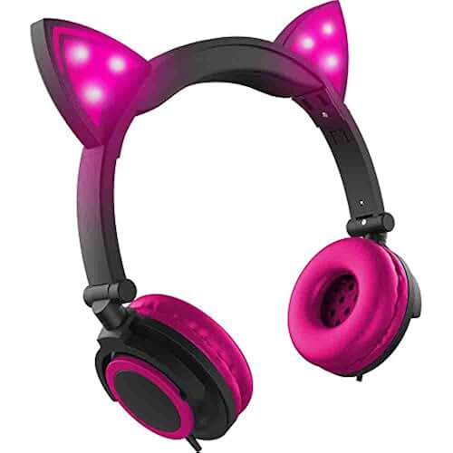 Amazon.co.uk pink cat ears headphones Electronics & Photo