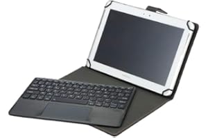 WE Etui Tablette + Clavier Bluetooth Etui Universel 12-13'' Compatible Android/iOS/Windows Noir-Gris