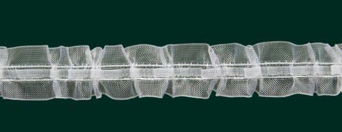 Kräuselband - Universalband - Reihband, 22 mm, volltransparent, var. / Aufmachung 10 m