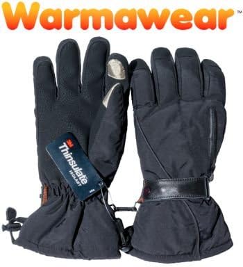 Warmawear Touch Finger Thermal Gloves With Heat Pack Pocket (Large)
