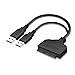 Produktbild Bomcomi 22 Pin SATA zu USB 3.0 Adapter-Kabel für 2,5-Zoll-SATA-Festplatte Kompatibel mit Windows 10/8/7