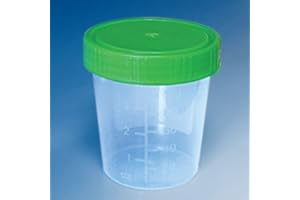 Ratiomed Urinbecher 50 Stück 125 ml mit Schraubdeckel grün Carmesin® Bundle