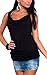 CRAVOG Camisole Women Sleeveless Tank Tops Blouse Shirt Vest Round Neck Casual Solid EA