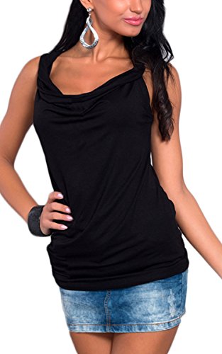 CRAVOG Camisole Women Sleeveless Tank Tops Blouse Shirt Vest Round Neck Casual Solid EA