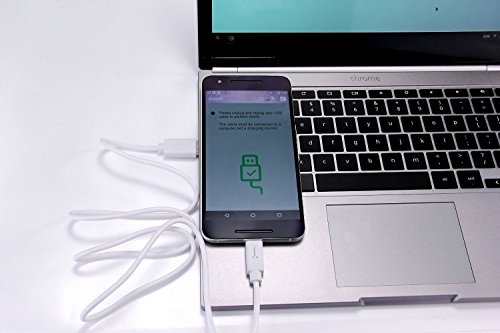 [2 Stück]Tronsmart USB Typ C Kabel 3.3ft USB-C auf USB-A Kabel mit 56k Widerstand für Chromebook Pixel, Google Pixel / Pixel XL, Nexus 5X / 6P, LG G5, HTC 10 und mehr Typ C Geräte(1 x Schwarz, 1 x Weiß ) - 6