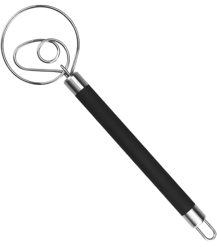 Fouet Danois En Inox 304 Avec Manche En Bois - Pour Des Pâtes Parfaitement Mélangées !