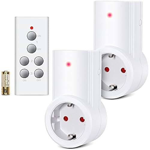 1 funksteckdose mit 2 fernbedienungen