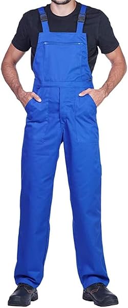 Mazalat Lange Latzhose mit Multifunktionstaschen Berufsbekleidung für Handwerker, Maurer, Dachdecker, Schreiner, Elektriker und viele andere | Hohe Qualität Made in EU - 1