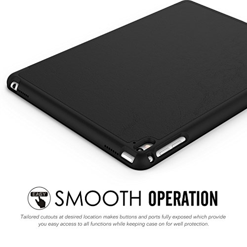 MoKo Hülle für iPad Pro 9.7 – Ultra Lightweight Slim PU Leder Tasche Schutzhülle Schale Smart Shell Case mit Auto Schlaf / Wach Funktion und Standfunktion für Apple iPad Pro 9.7 Zoll Tablet, Don’t Touch Me - 5
