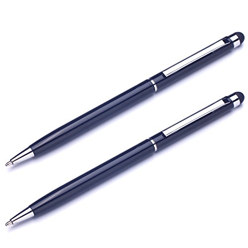 2 x Liamoo Stylus Touchpen Stift für iPad, iPhone, Samsung Galaxy, HTC, Sony, Asus, usw (schwarz)