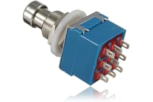 BIG BARGAIN 3PDT Effetti per Chitarra 9-pin Pedale Stomp Box piede in metallo Interruttore.