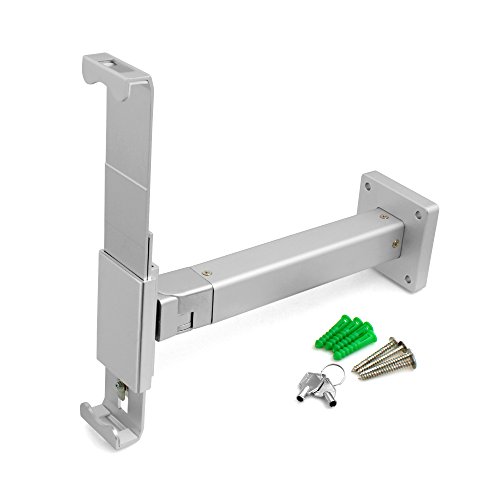 System-S Universal Präsentation Wandhalter Haltearm abschließbar Wandhalterung für Tablet PC´s von 9.7-12 Zoll - 3