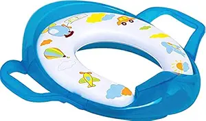 Baby Corn Cushioned Potty Seat Training with Side Handle (Multicolor)