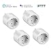Produktbild LEEBA Smarte Steckdose WLAN Steckdose 4er Pack, WiFi Intelligente Plug mit Timer Funktion,Kompatibel mit Alexa Goolge Home und IFTTT