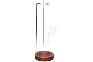 NOPKESV Porta Incenso per Bastoncini 2 in 1, 1 set Base in legno fatta a mano, incensi Portaincenso Supporto per Incenso, Brucia Incenso e Incensiere, Adatto a casa, ufficio, meditazione e yoga