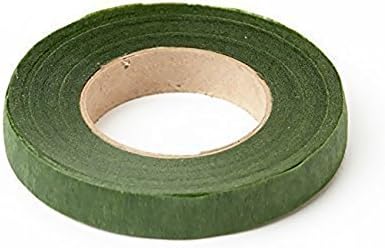Jooks Stem Tape Stem Flower Tape Stem Wrap Fixing Tape Florist Stem Tape Moss For Floral Crafts Floral Supplies　Green (Not Sticky)