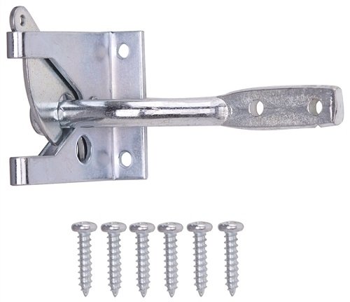 ProSource 33140zcb-ps Universal puerta latch, acero, chapado en Zinc