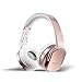 Produktbild 2 in 1 Kabellose Kopfhörer & Lautsprecher, Sodolife Bluetooth Kopfhörer Over Ear Headset Wireless Ohrpolster Base Hörer Kompatibel mit Geräuschunterdrückung SD Card Slot und Radio (Gold)