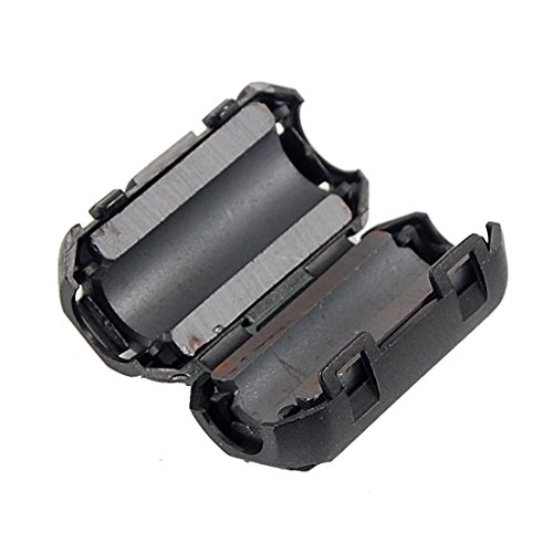 Preisvergleich Produktbild DealMux 8mm Durchmesser Druckerkabel Ferritkern Ring Clips Schwarz UF90