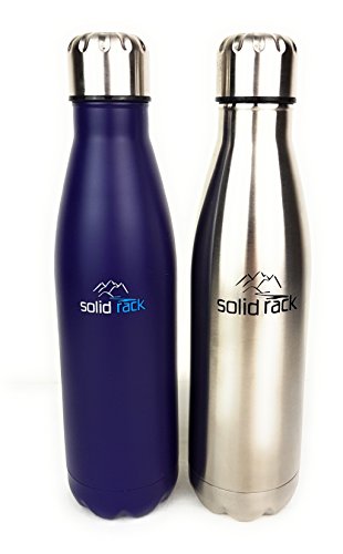 Thermotrinkflaschen 0,5l von SOLID RACK: Edelstahl-Trinkflasche isoliert und auslaufsicher für das Fahrrad oder unterwegs – Isolierflasche 500ml auch ideal für Kinder oder Baby – Thermosflasche - 9