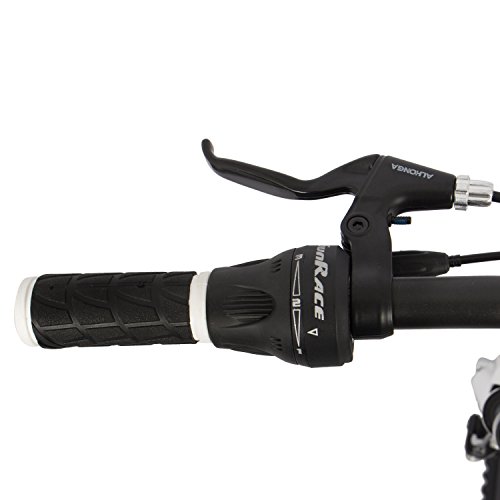 Gregster Mountainbike 26 Zoll für Damen und Herren in schwarz, Fahrrad mit Aluminium Rahmen Shimano Kettenschaltung und Scheibenbremsen - 7