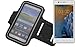 Produktbild Für Nokia 3 Single SIMNeopren Jogging Armband Sportarmband Oberarmband schwarz für Nokia 3 Single SIM mit Reflektor Streifen. Fitness Lauf Armband
