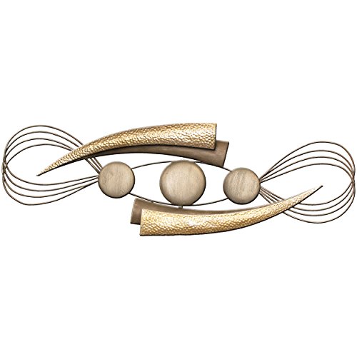 Carrick Design décoration Murale en métal « Angkor », Multicolore, 118 x 38 cm