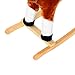 HOMCOM Children Child Kids Plush Rocking Horse with Sound Handle Grip Traditional Toy Fun Gift Brand New (Brown)