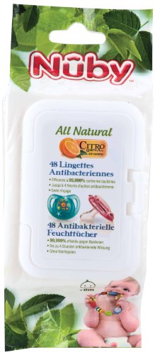 Nûby CG 40048 Citr Oganix Antibacterial Wipes