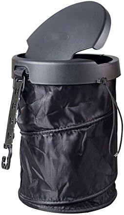 LEDGOO Portable Collapsible Pop Up Car Trash Can Universal Traveling Outdoor Hiking Garbage Storage