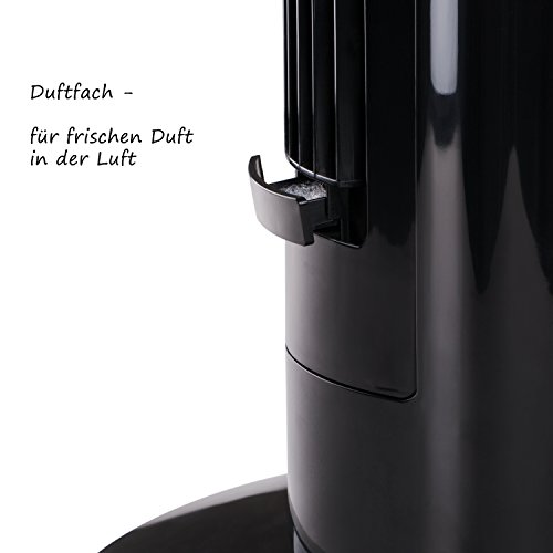 TZS First Austria – 60 Watt 43 Zoll Säulenventilator mit Fernbedienung | Timer bis zu 7 Std | Oscillation | Duftfach | Ionen-Funktion entfernt Feinstaub | Turmventilator | Towerventilator | schwarz - 4