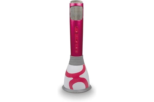 Gulli 485108 Enceinte Micro Karaoké Bluetooth 3 en 1 - Rose
