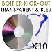 Produktbild KICK OUT CD-Hüllen, transparent blau