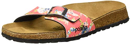 Papillio by Birkenstock Madrid, Mules Femmes, Multicolore Rambling Rose Red, 37 EU