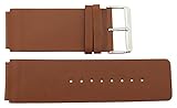 Moog Paris Braun Kalbsleder Uhrenarmband, Dornschließe, 26mm Uhrenarmband _ B26012