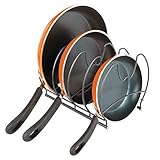 DISEÑO COMPACTO: Con medidas de 28,7 cm x 23,1 cm x 19,4 cm, estos organizadores de armarios pueden utilizarse sin problemas para colocar ollas y sartenes en cualquier armario de cocina o encimera.