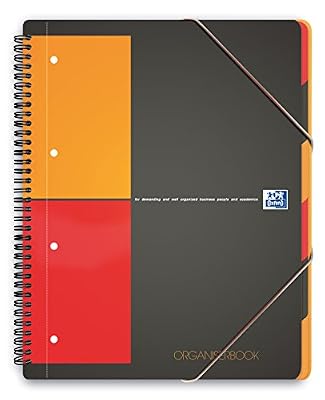 Oxford International Organiserbook Cahier A4+ Polypro 160 Pages Petits Carreaux 5 x 5